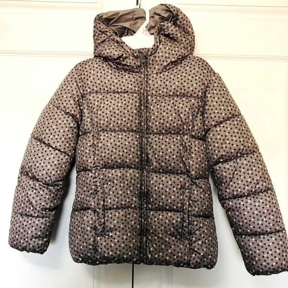 Sfera Girls’ Mini-hearts Puffer Jacket‎